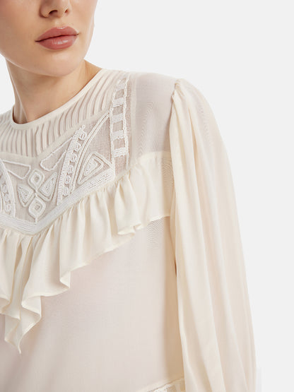 Moroccan-inspired Lace T-Shirt