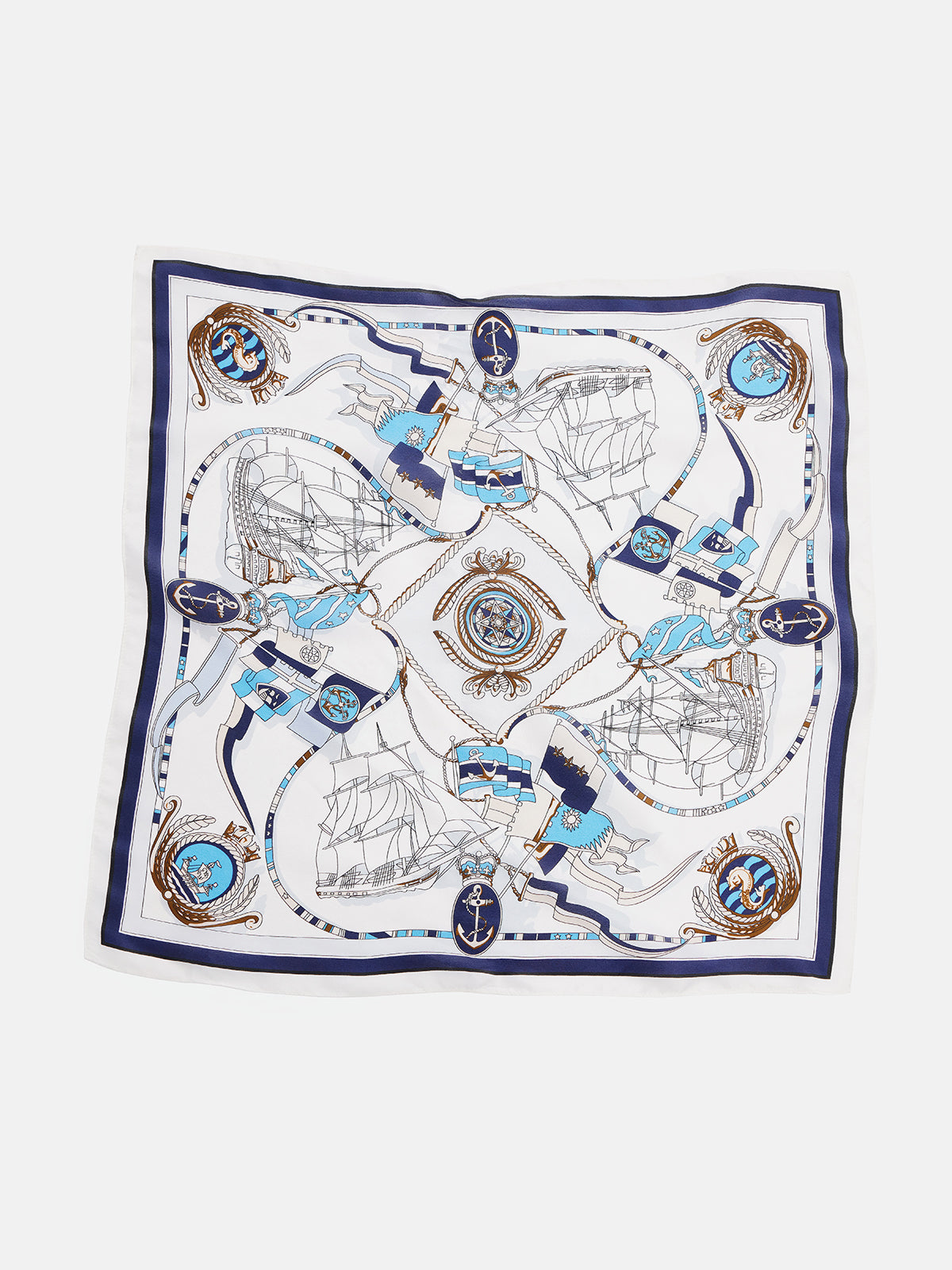 Royal Maritime Silk Scarf