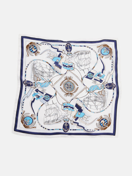 Royal Maritime Silk Scarf