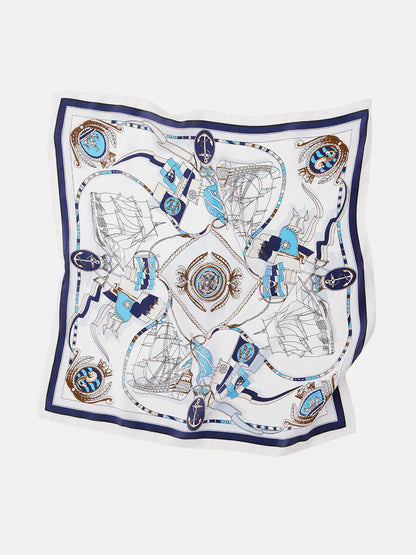 Royal Maritime Silk Scarf