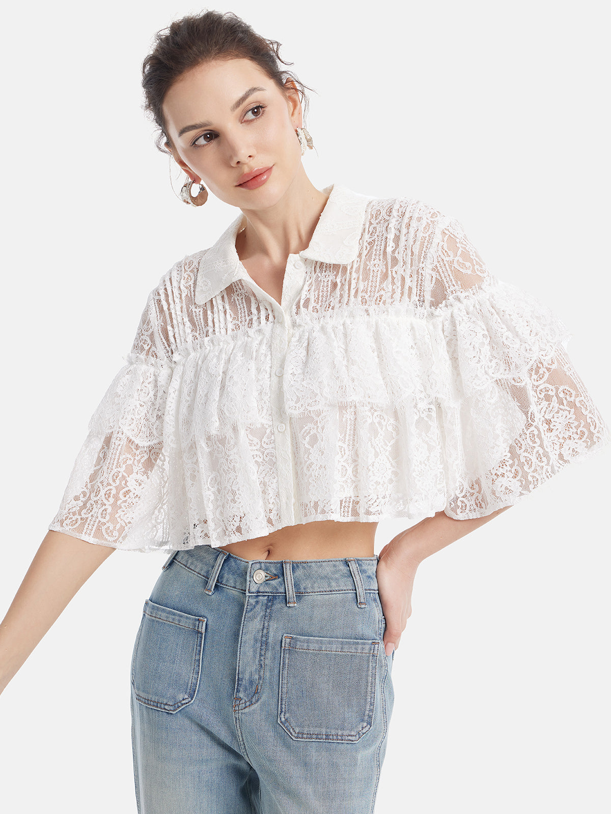 Layered Lace Crop Top