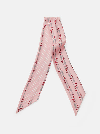 Rose Equestrian Silk Scarf