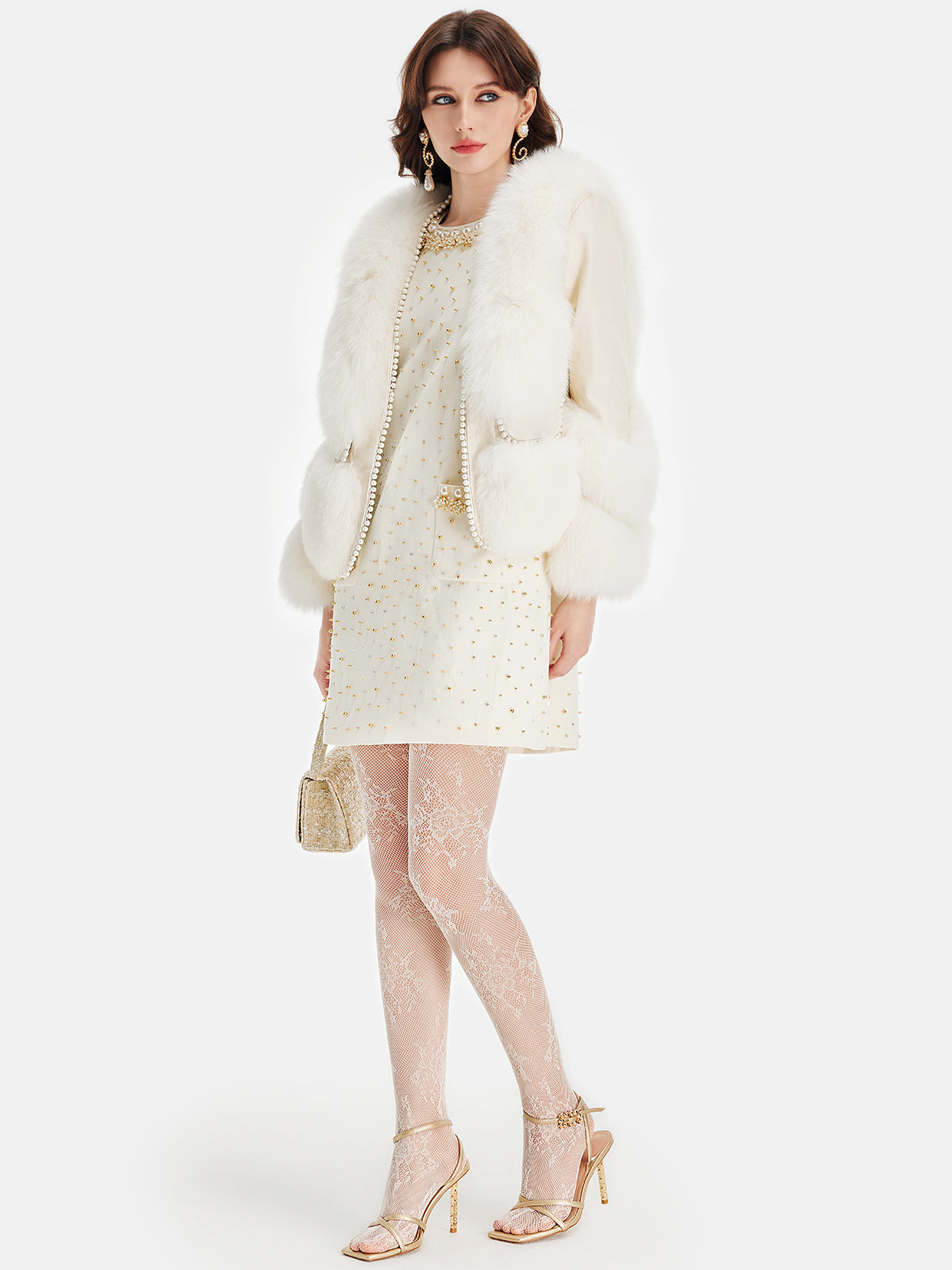 Sheepskin & Fox Fur Coat