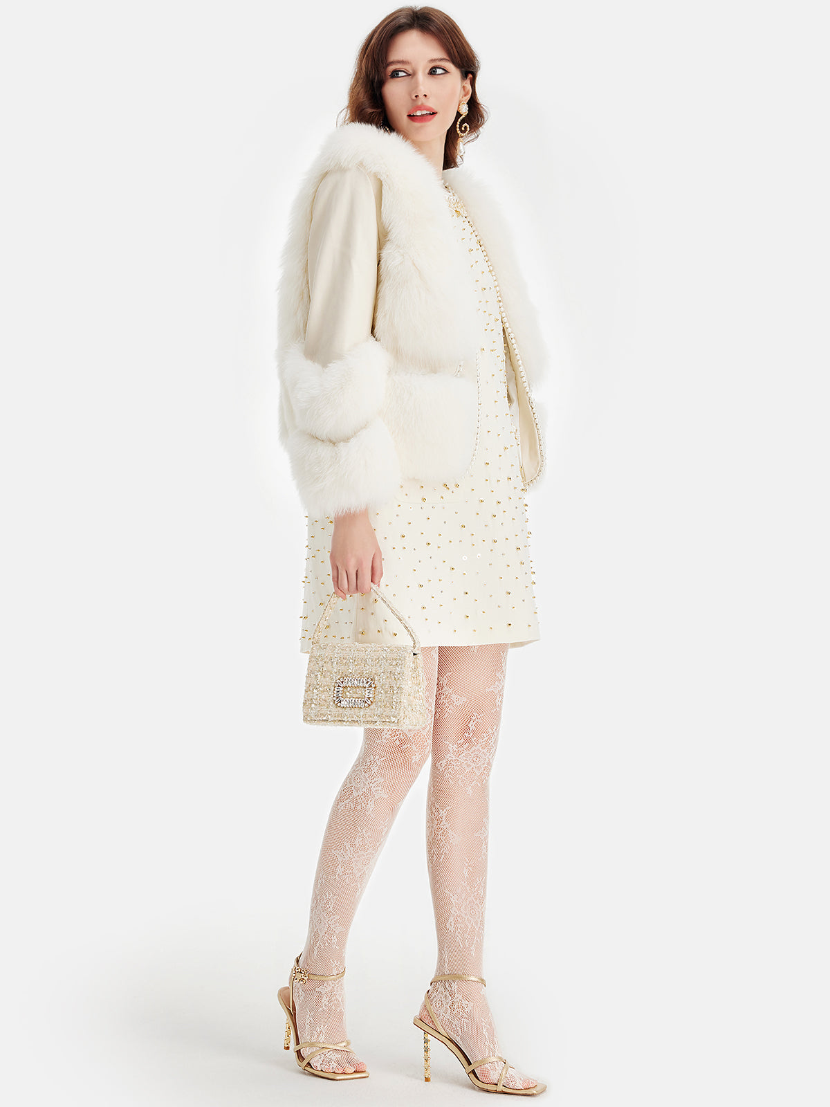 Sheepskin & Fox Fur Coat