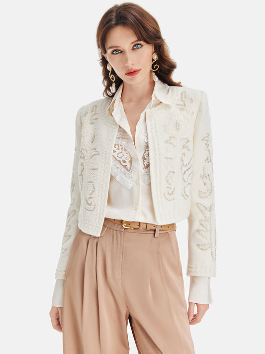 Tailored Embroidered Short Jacket