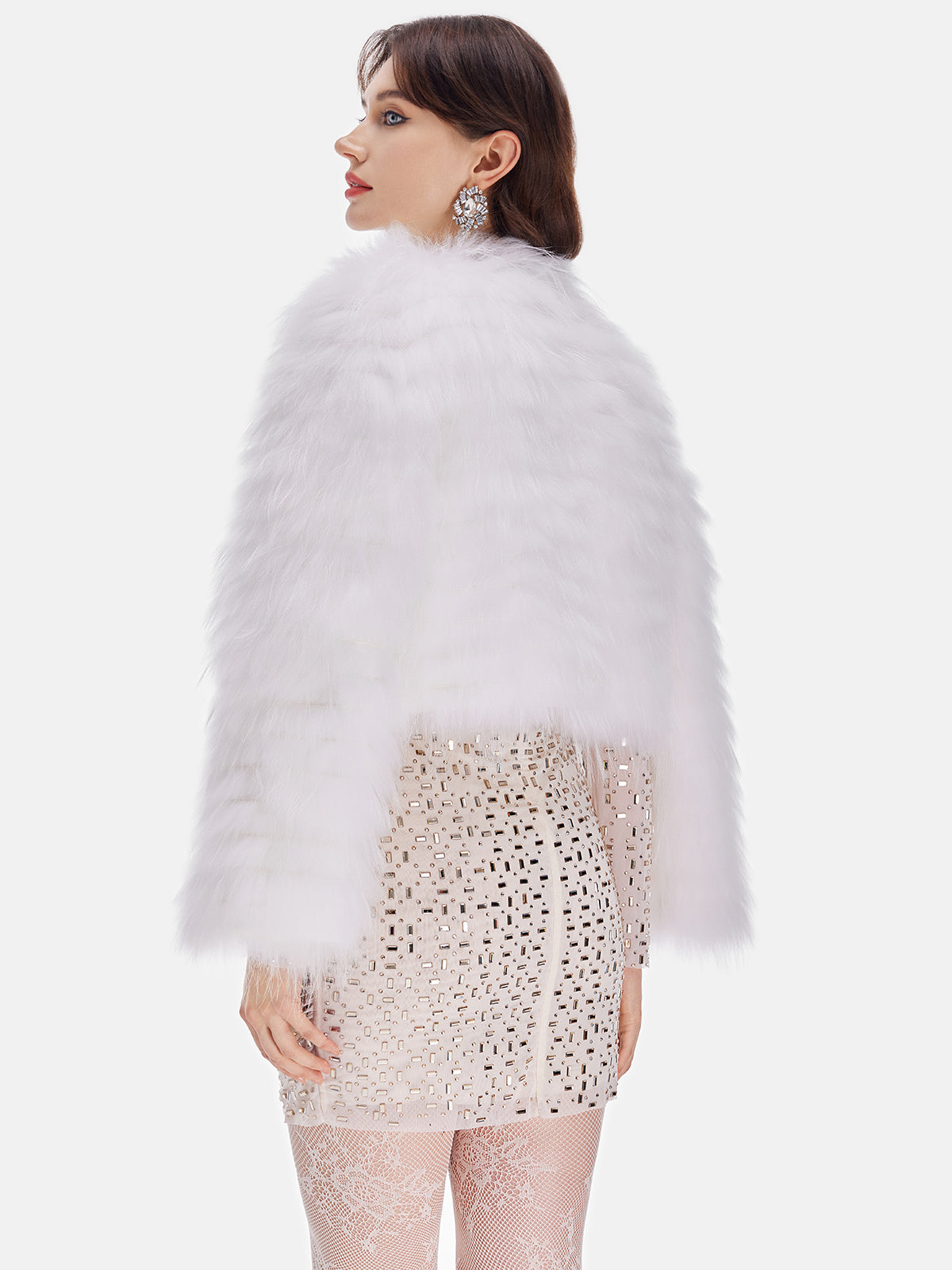 Luxe Handcrafted Faux Fur Cape