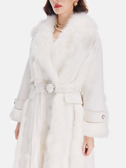 Fox Fur Mink Goose Down Coat