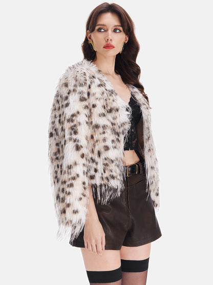 Alluring Faux Mink Fur Short Coat