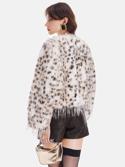 Alluring Faux Mink Fur Short Coat