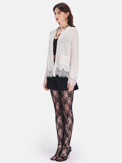 Cashmere  Embroidered Cardigan