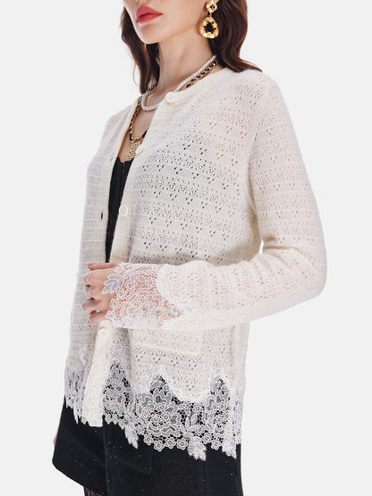 Cashmere  Embroidered Cardigan