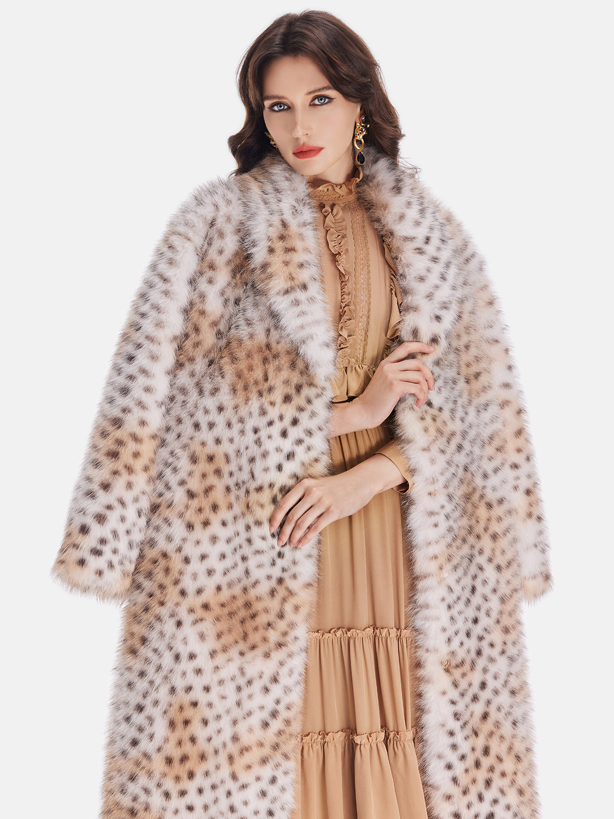 Alluring Faux Mink Fur Coat