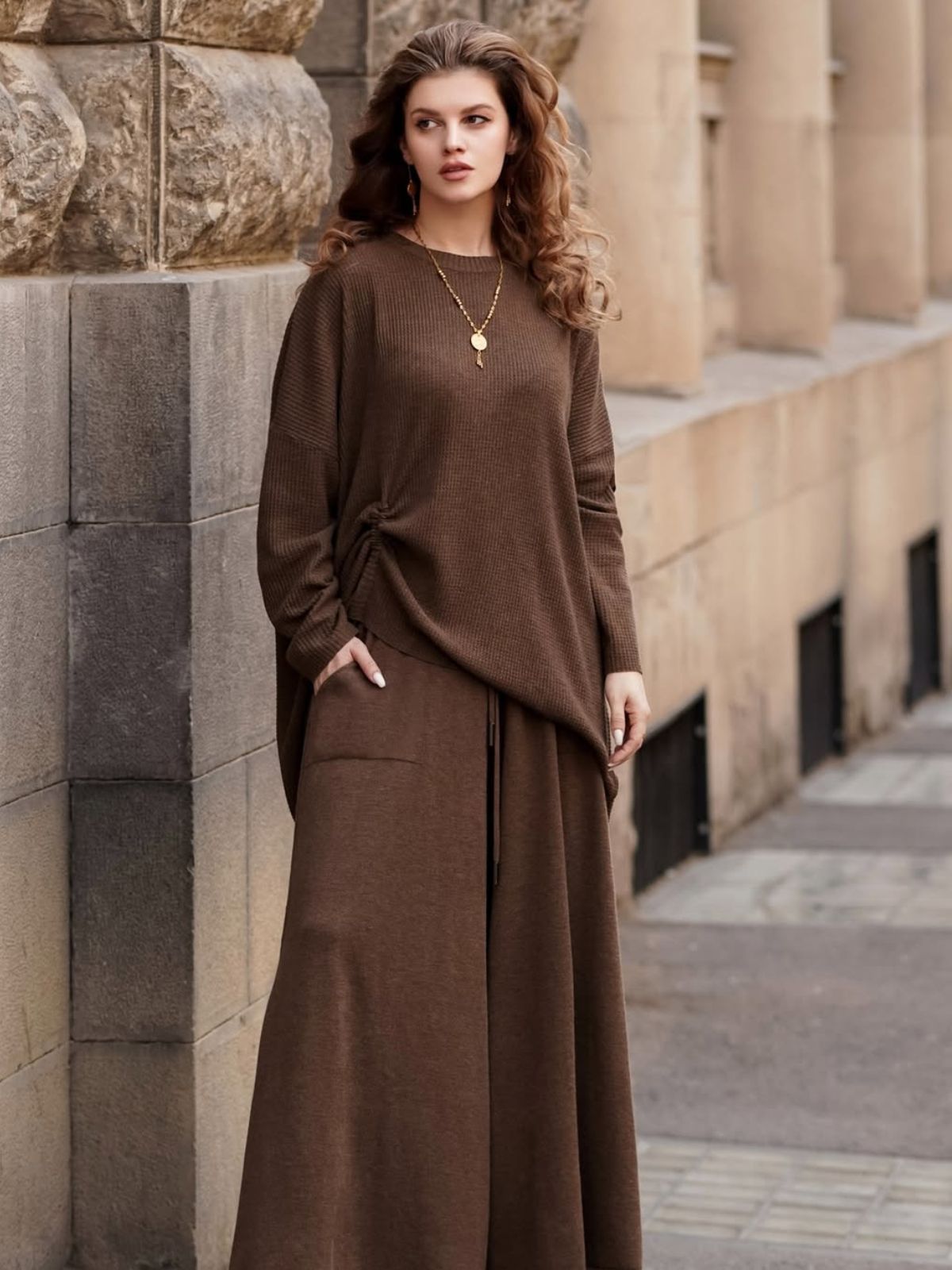 Elegant Cashmere Knit Set