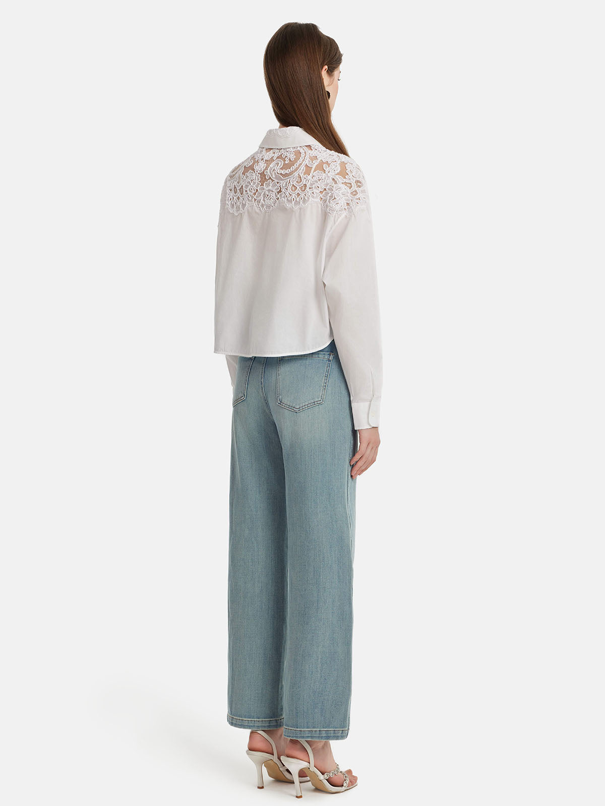 Handcrafted Lace Embroidered Shirt