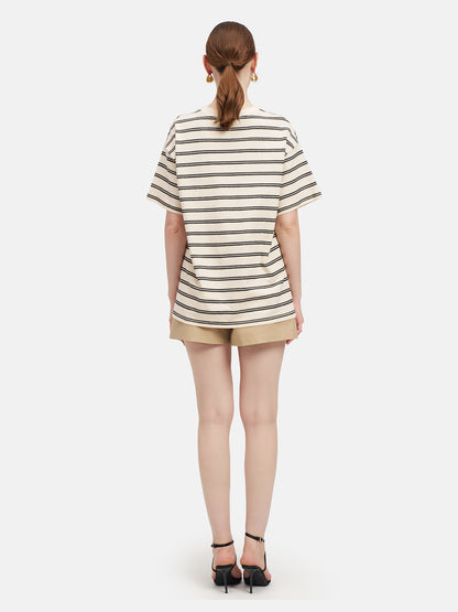 Classic Striped Cotton T-Shirt