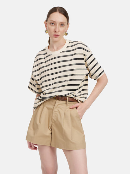 Classic Striped Cotton T-Shirt