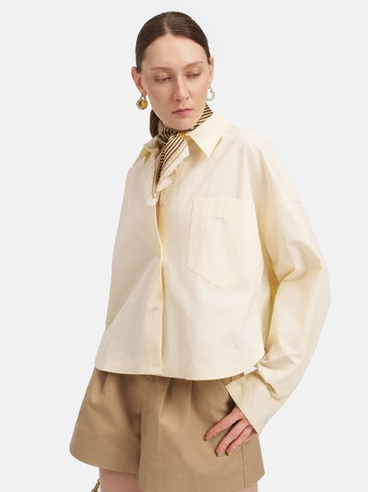 Classic Drawstring Hem Shirt