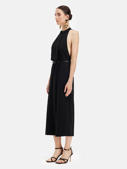 Elegant Minimalist Halter Neck Dress