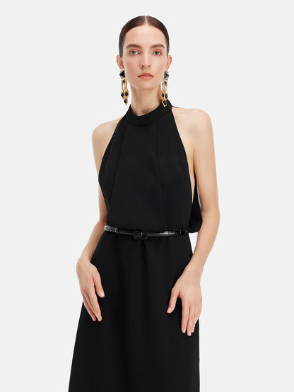 Elegant Minimalist Halter Neck Dress