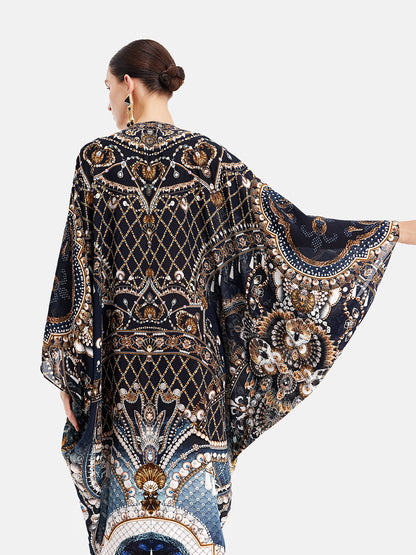 Byzantine Silk Print Dress