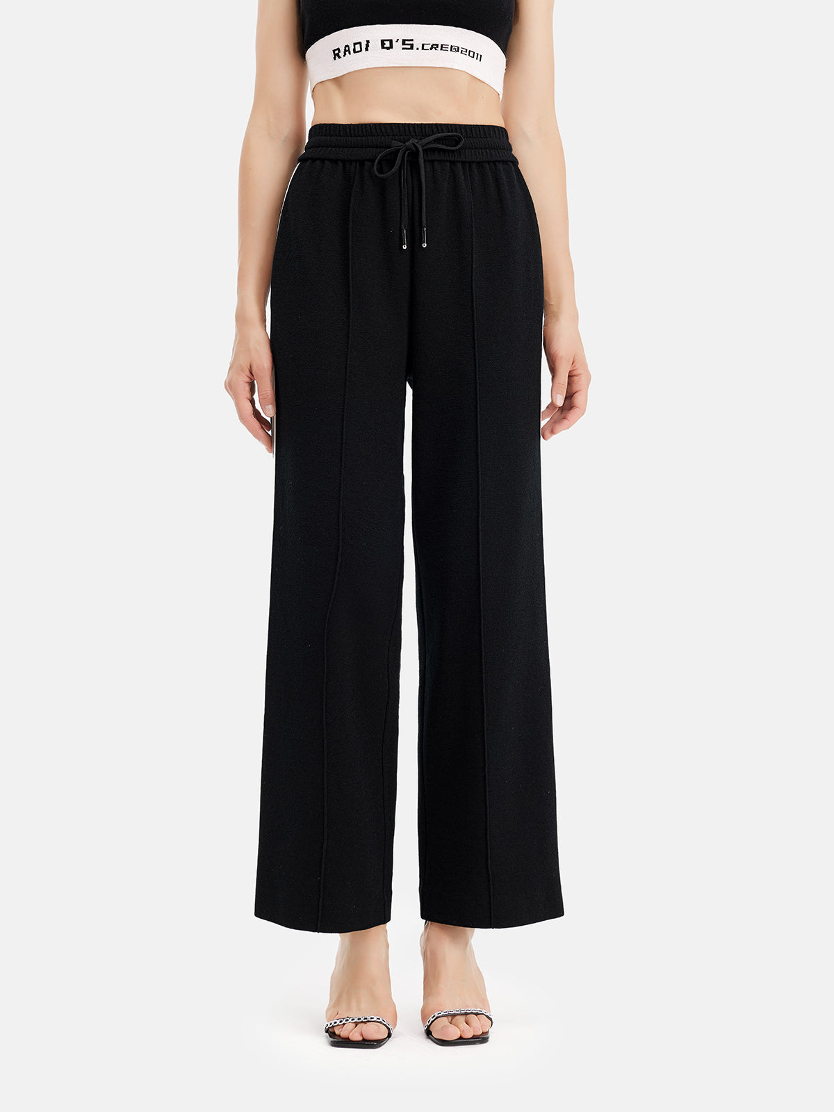 Tennis Style High-Density Wool Trousers