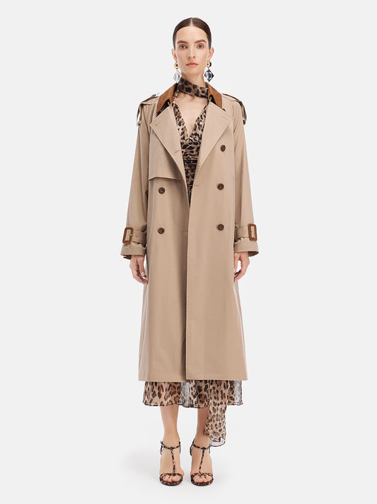 Classic Raglan Sleeve Trench Coat