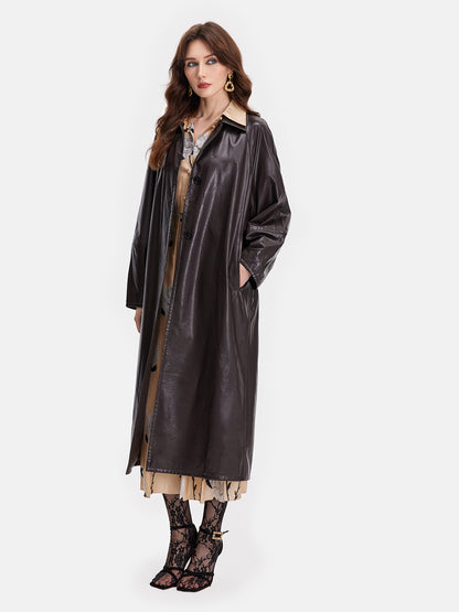 Modern Raglan Sleeve Trench Coat