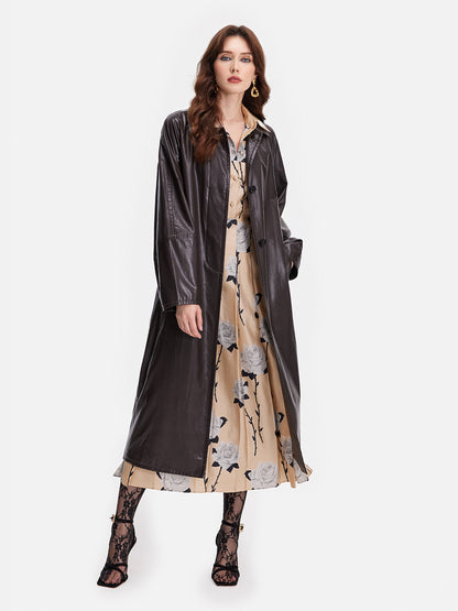 Modern Raglan Sleeve Trench Coat