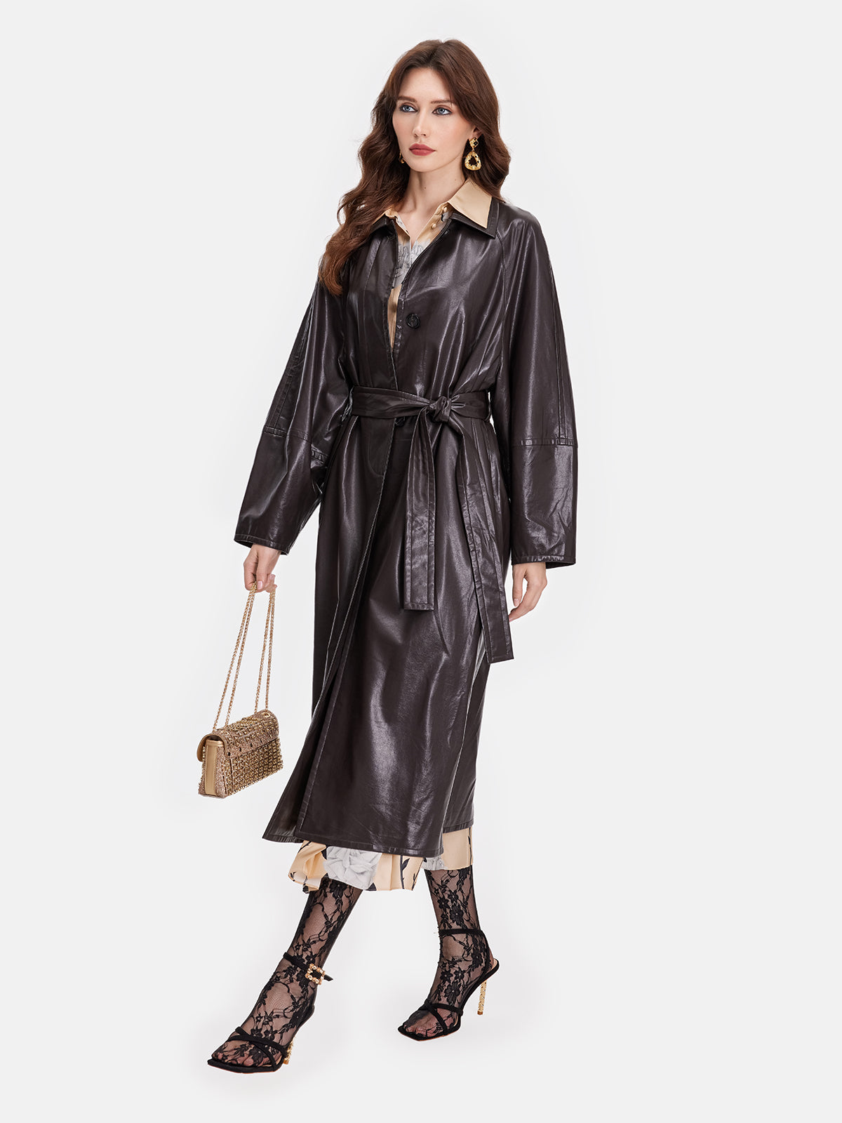 Modern Raglan Sleeve Trench Coat