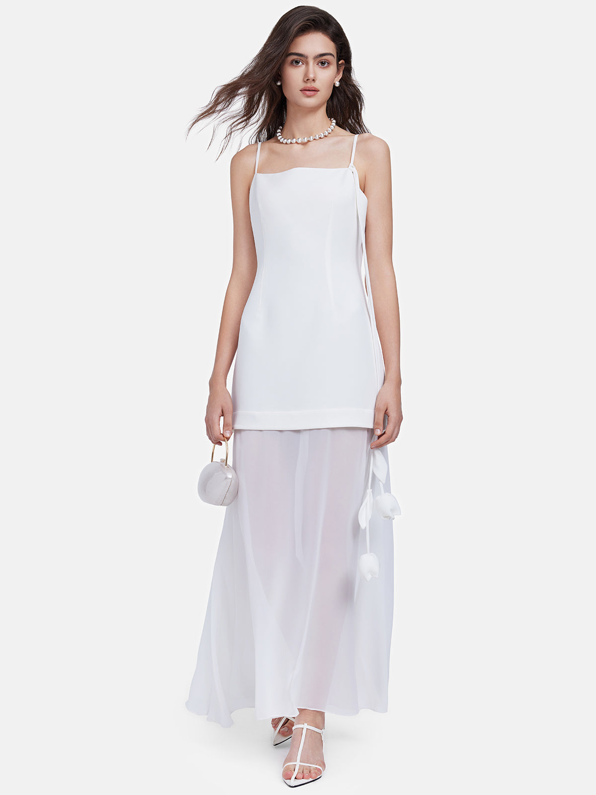 Layered Faux Two-Piece Slip Dress