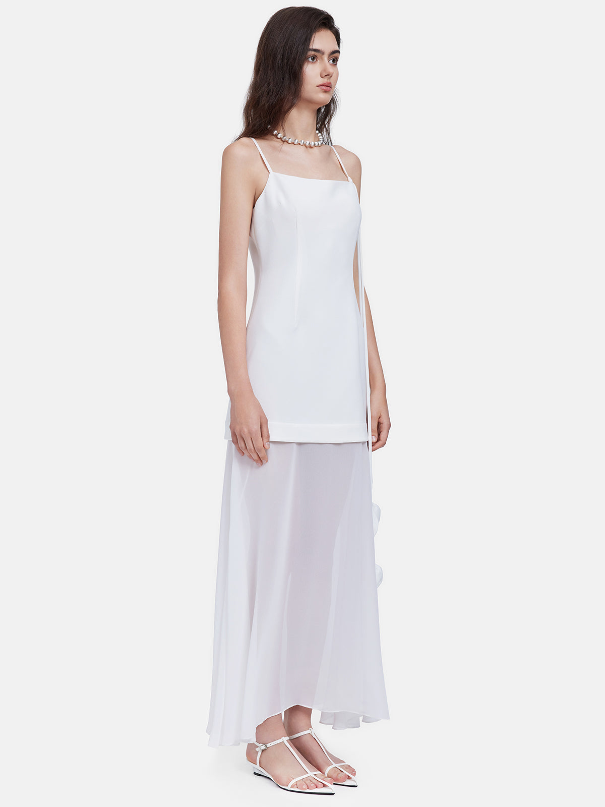 Layered Faux Two-Piece Slip Dress