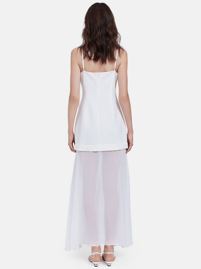 Layered Faux Two-Piece Slip Dress