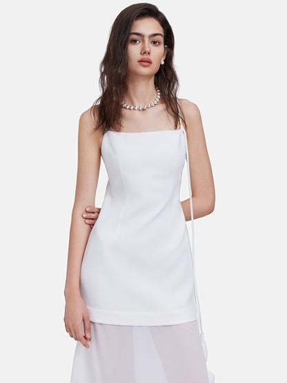 Layered Faux Two-Piece Slip Dress