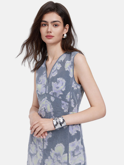 Abstract Daisy Tank Dress