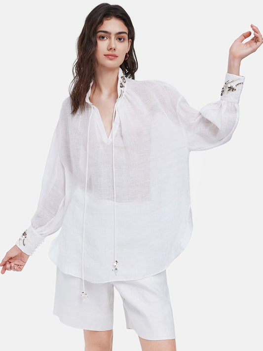 Italian Silk Linen Shirt