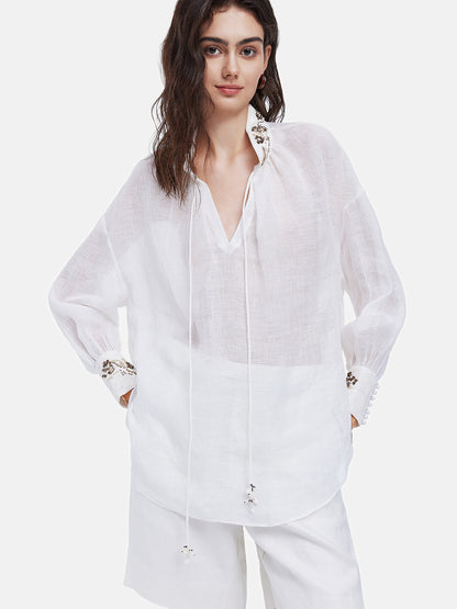 Italian Silk Linen Shirt