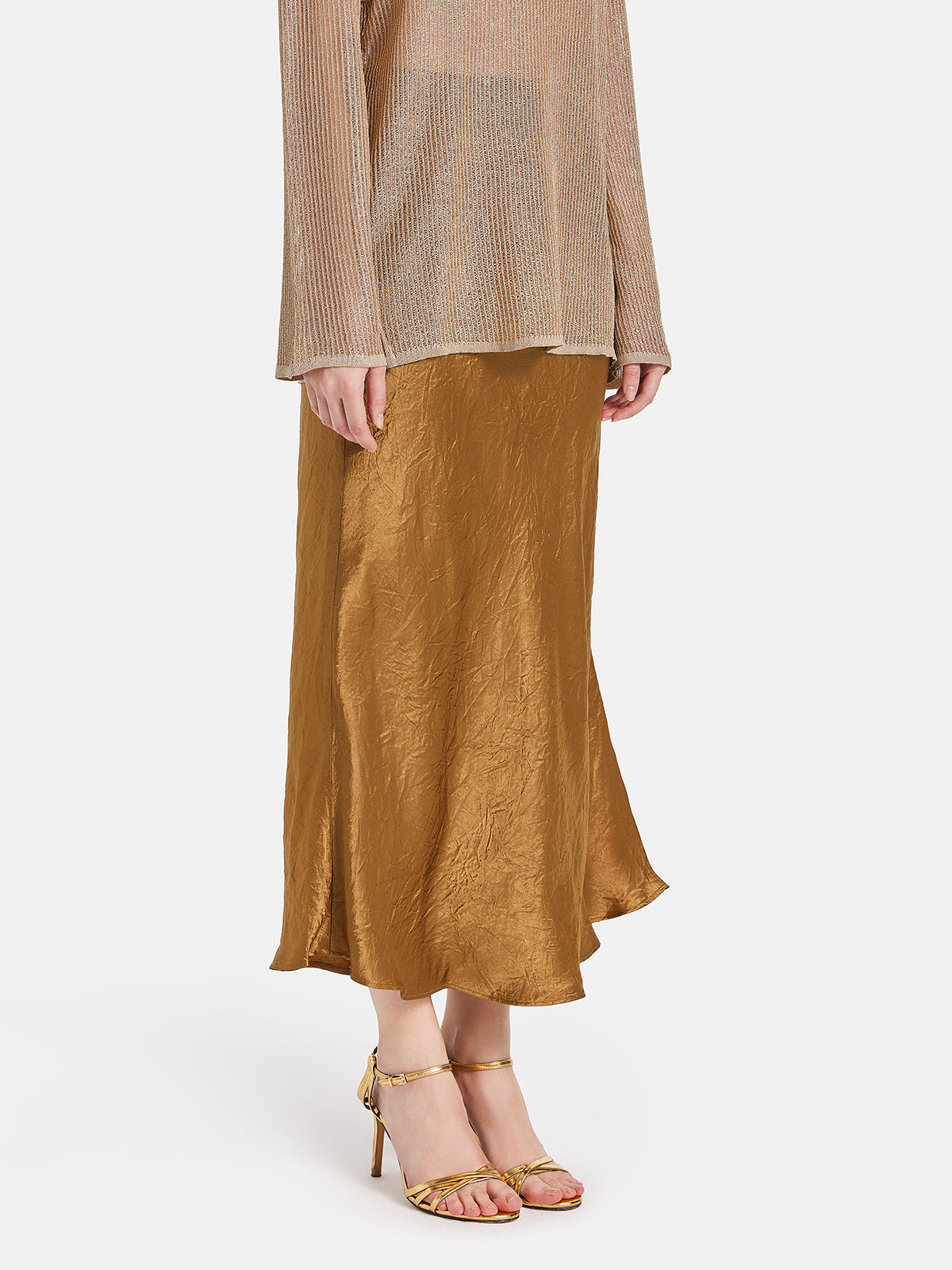 Acetate Pleated Skirt