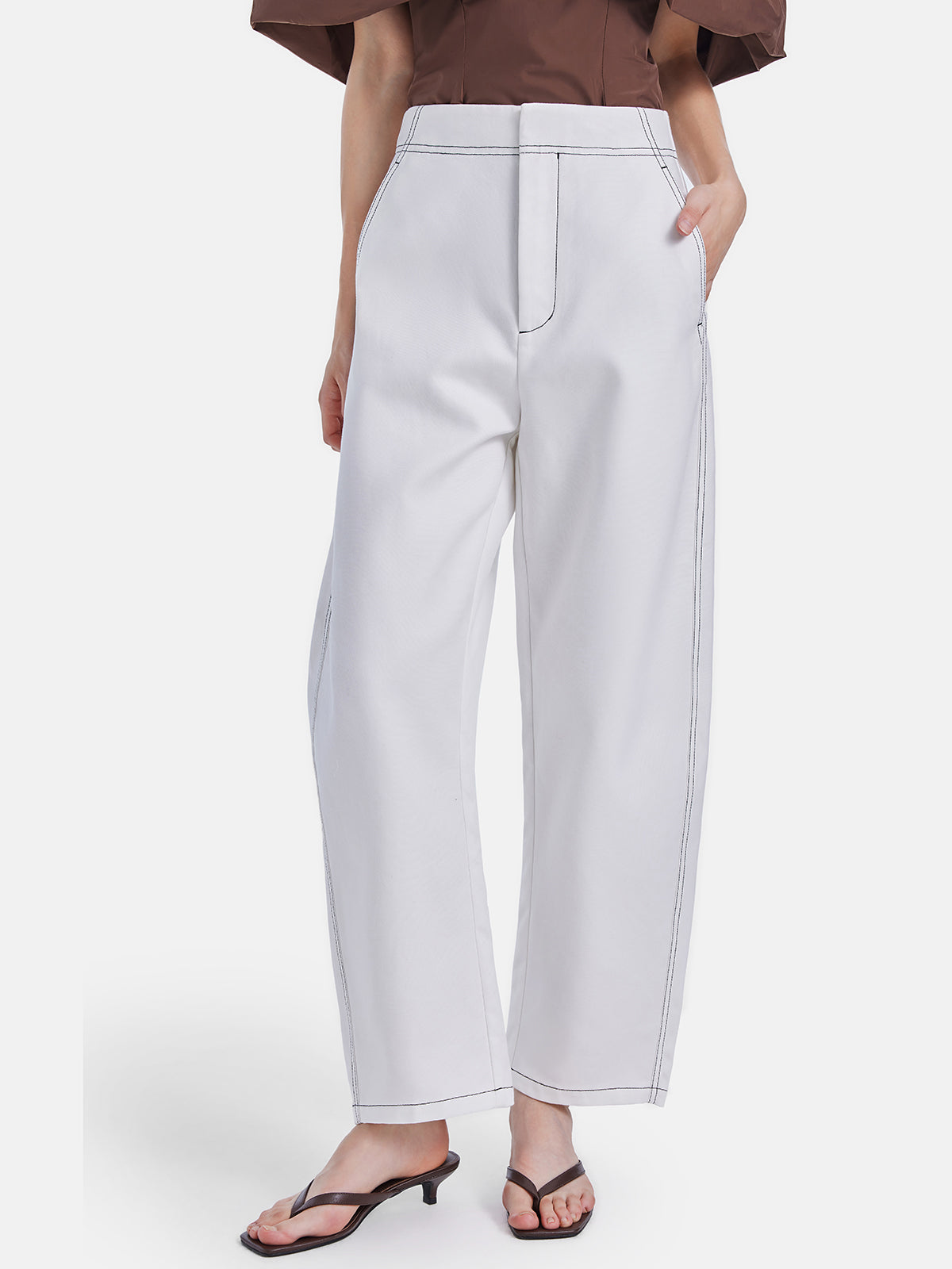 Minimalist Wide-Leg  Pants