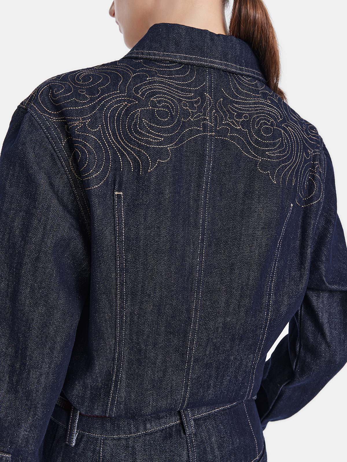 Vintage Embroidered Denim Shirt