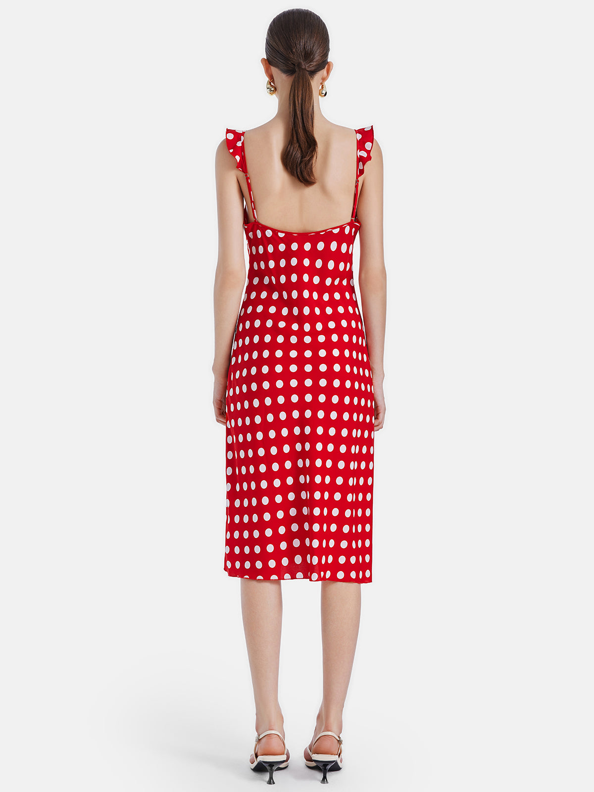 Retro Polka Dot Slip Dress