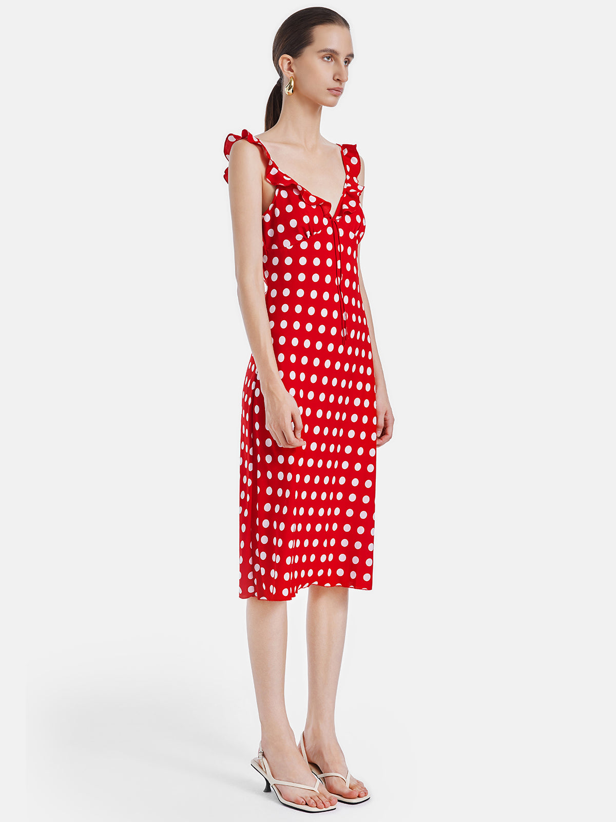 Retro Polka Dot Slip Dress