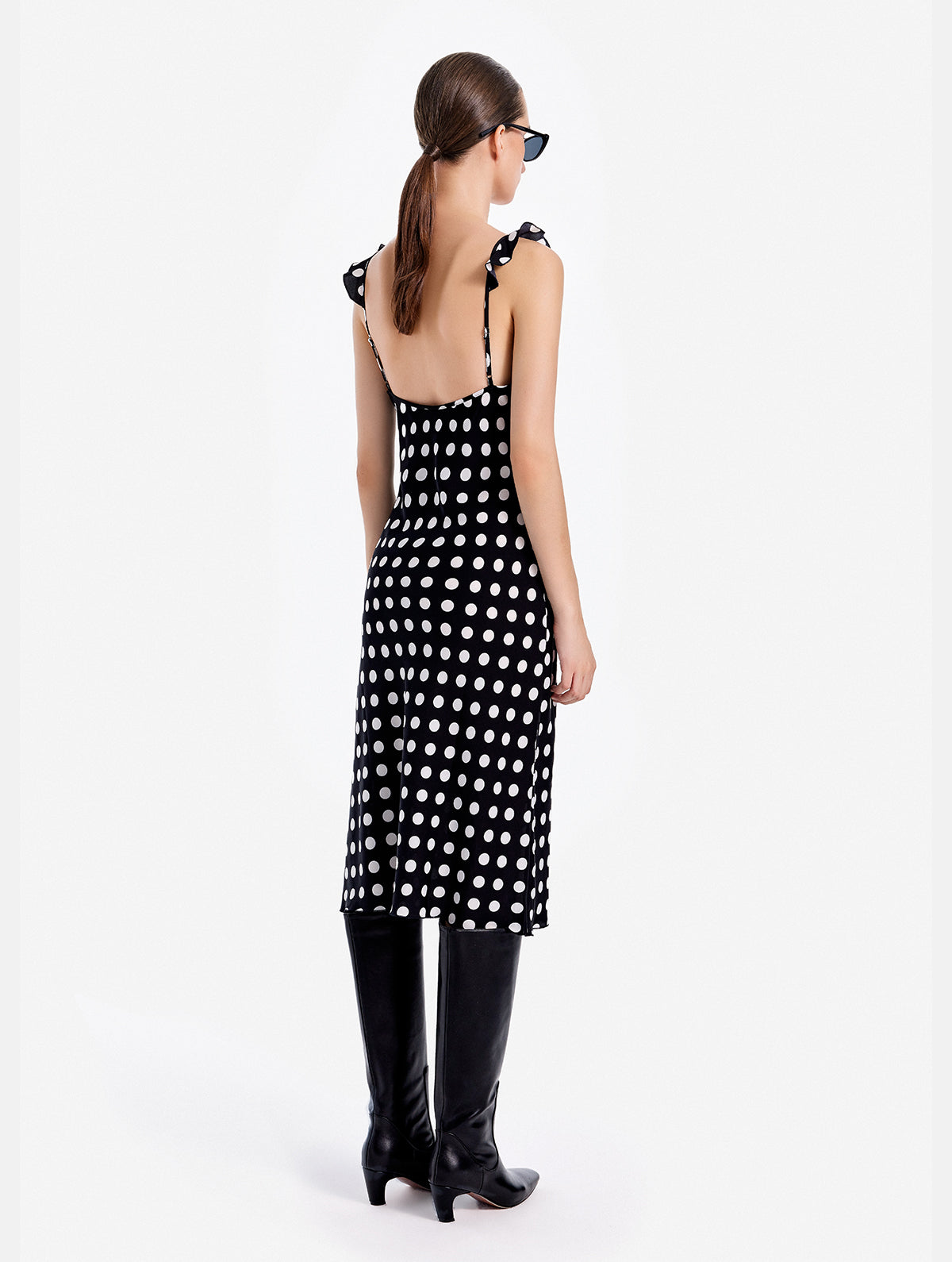 Retro Polka Dot Slip Dress