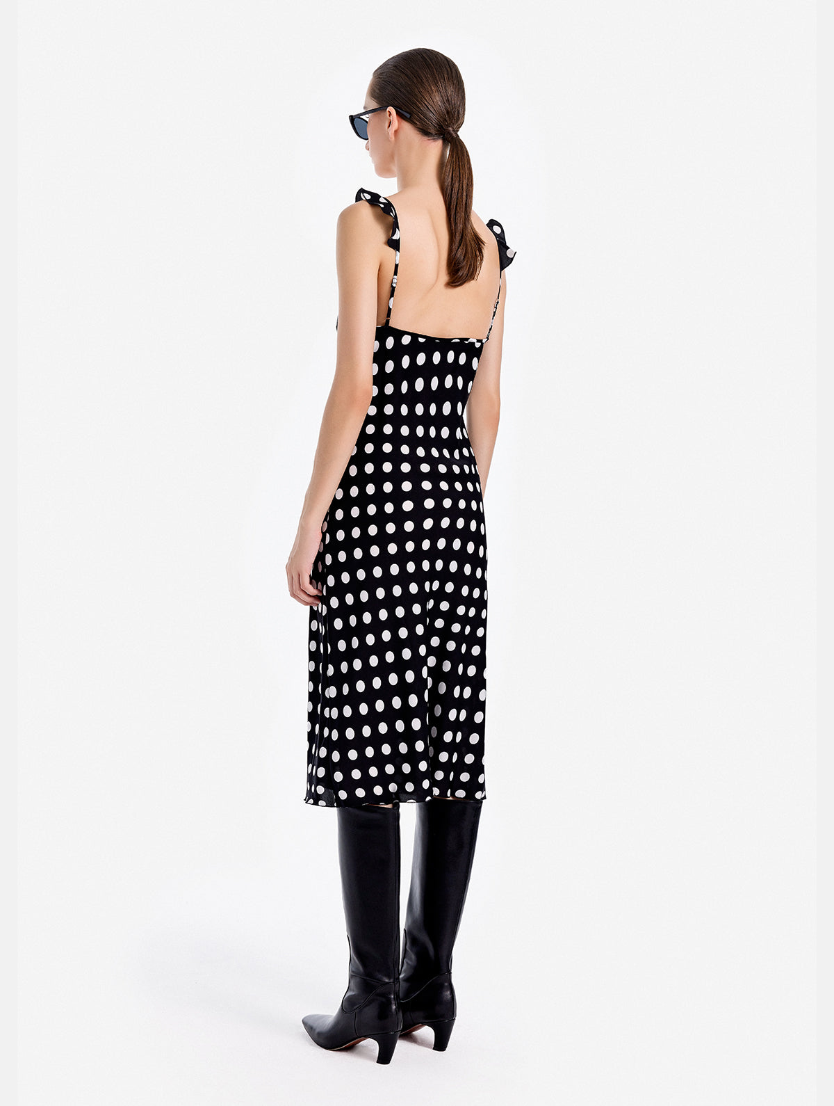 Retro Polka Dot Slip Dress