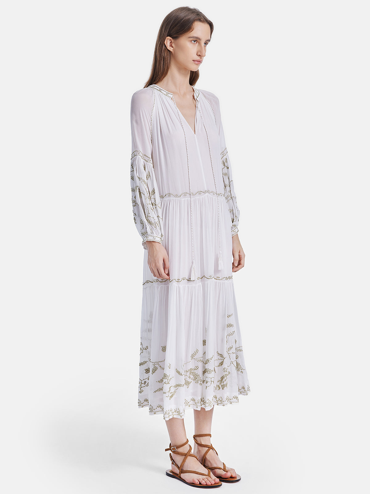 Relaxed Artistic Embroidered Dress