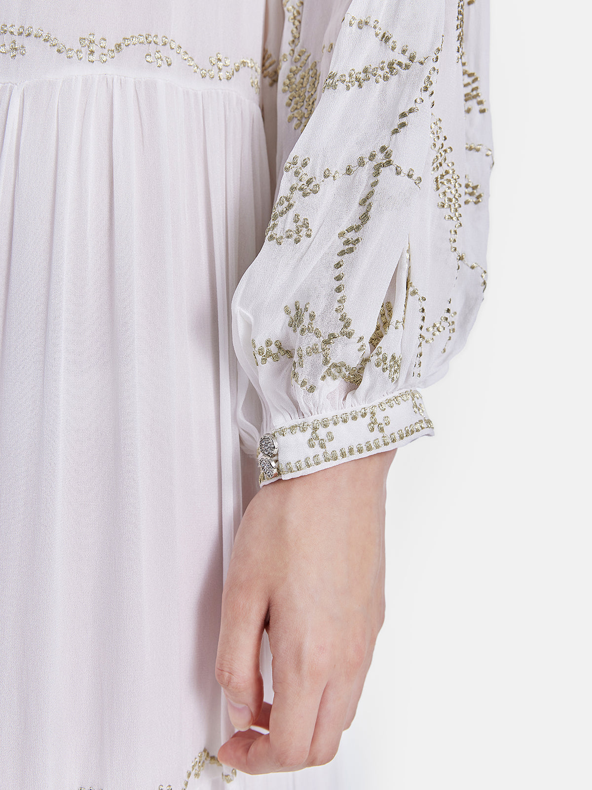 Relaxed Artistic Embroidered Dress