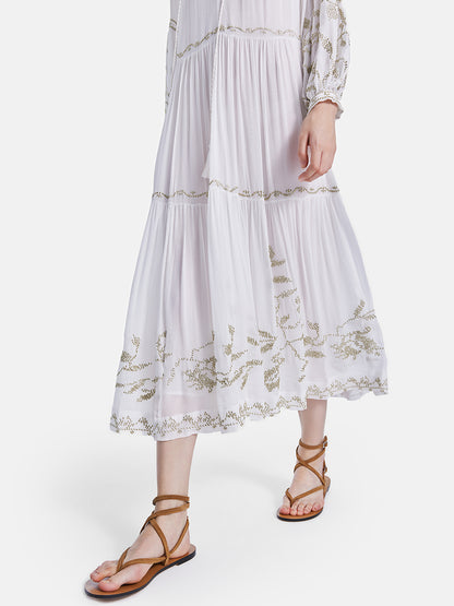 Relaxed Artistic Embroidered Dress