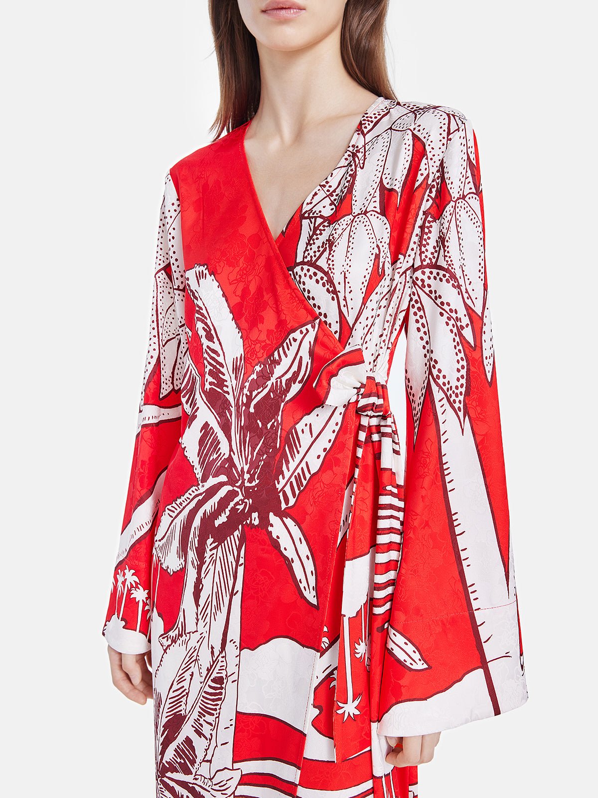 Loose Fit Vacation Print Dress