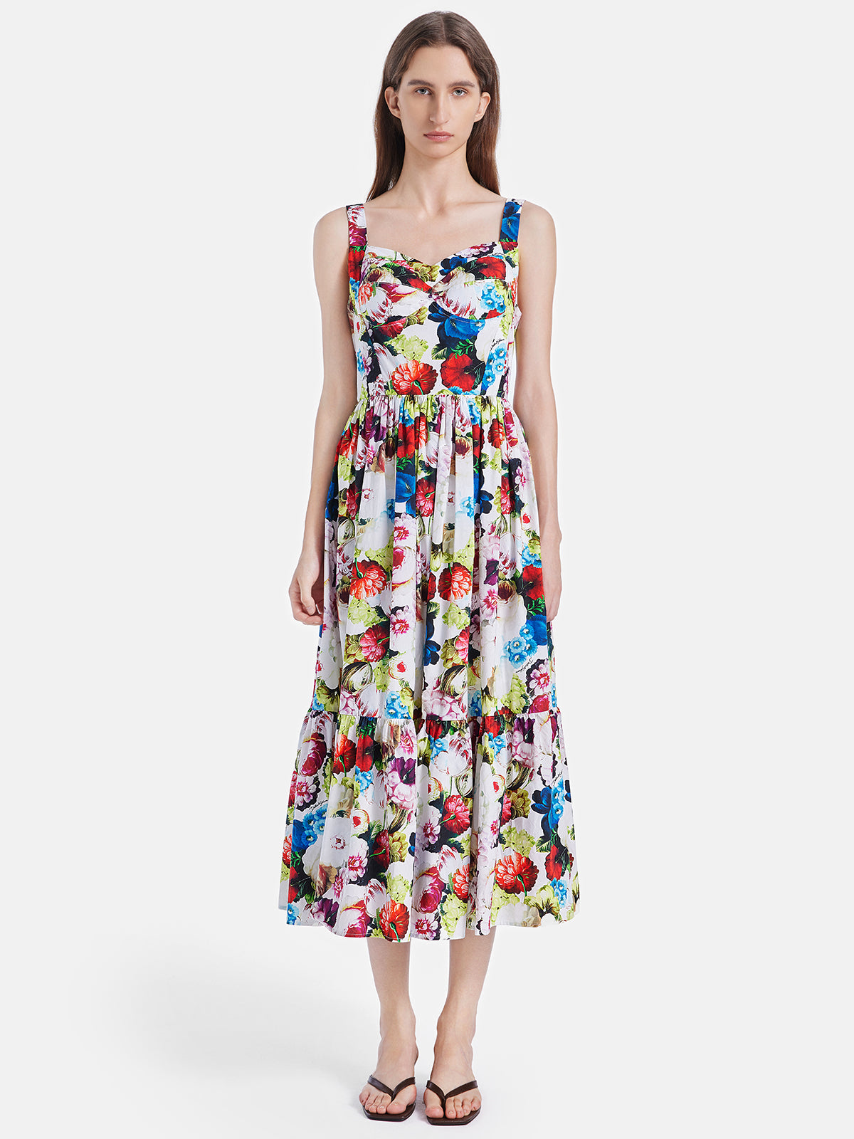 Vacation Floral Waist Dress