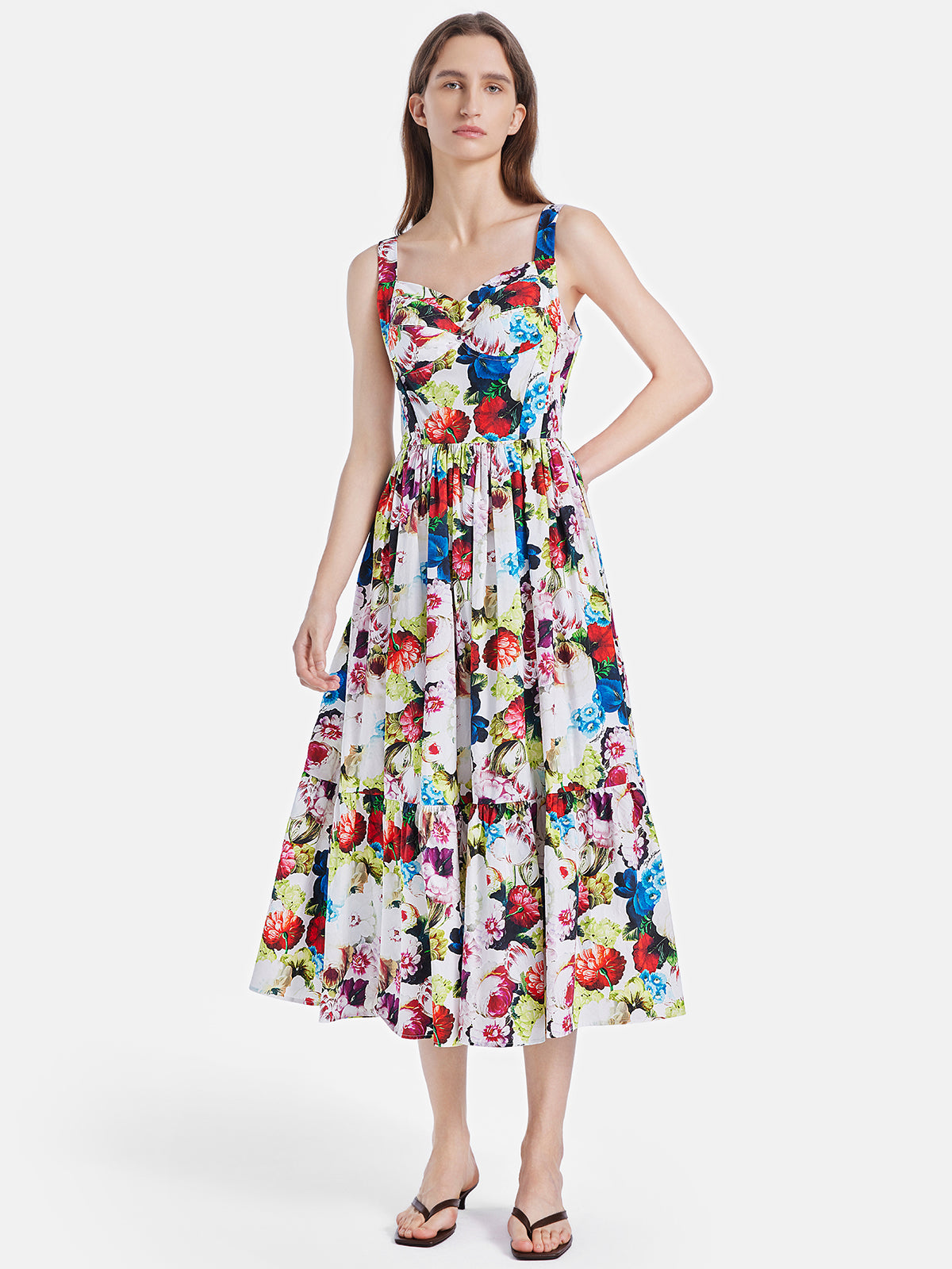 Vacation Floral Waist Dress