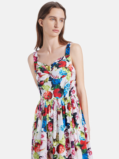 Vacation Floral Waist Dress